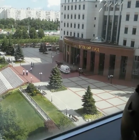 Видео с перестрелки в Мособлсуде появилось в Сети