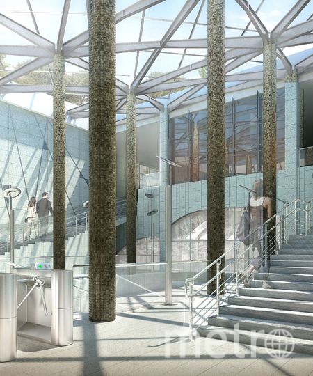 Проект. Фото АО "Мосинжпроект", предоставлено Москомархитектурой, "Metro"