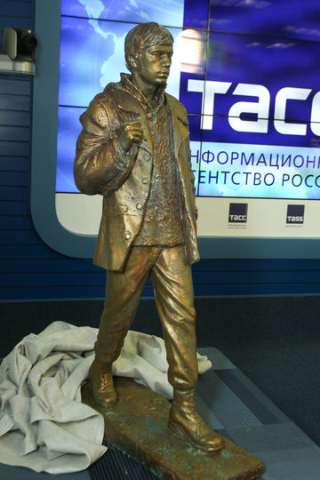 Макет памятника Сергею Бодрову-младшему. Фото Василий Кузьмичёнок