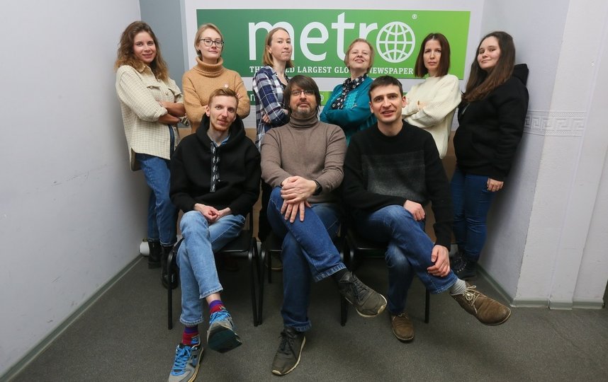 На этом снимке запечатлены все сотрудники Metro, которые не отправились на «удалёнку». Фото Василий Кузьмичёнок
