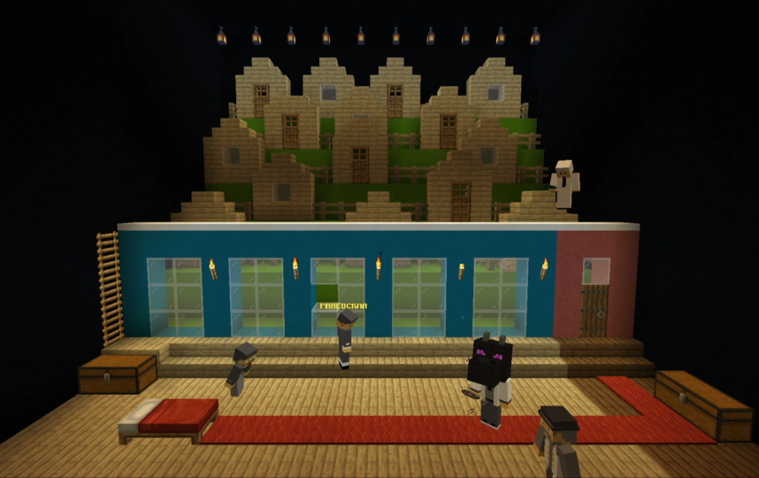 Вот так выглядит "Вишневый сад" во вселенной Minecraft. Фото скриншот YouTube, Скриншот Youtube