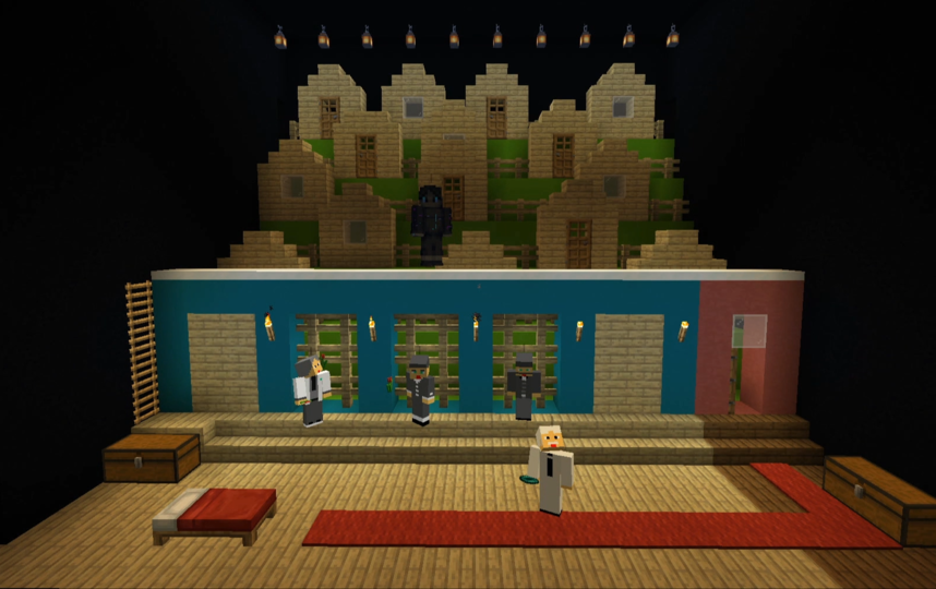Вот так выглядит "Вишневый сад" во вселенной Minecraft. Фото скриншот YouTube, Скриншот Youtube