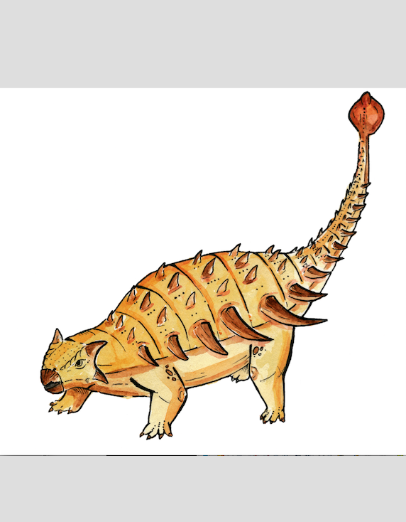Как мог выглядеть анкилозавр Bissektipelta archibaldi. Фото предоставили авторы исследования, "Metro"