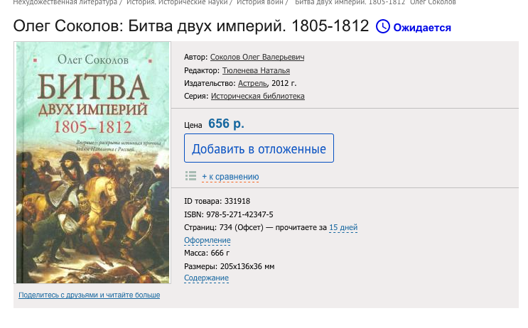 Книгу можно приобрести в книжном магазине. Фото скриншот https://www.labirint.ru/books/331918/