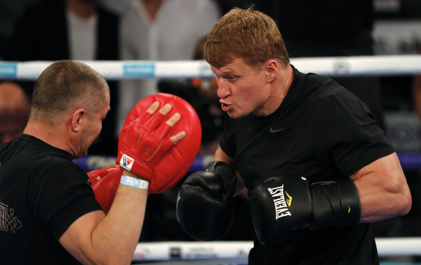 Тренировка Поветкина. Фото AFP