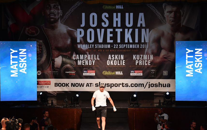 Александр Поветкин и Энтони Джошуа проведут бой на "Уэмбли". Фото Getty