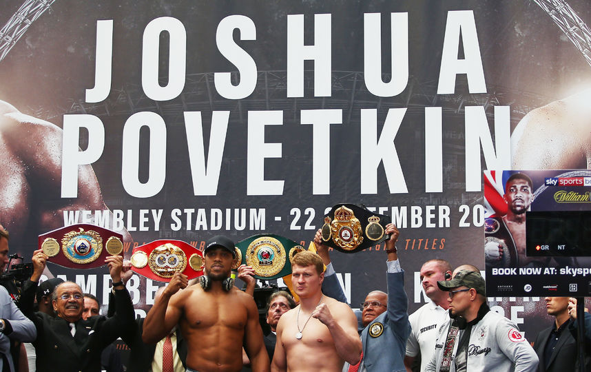 Александр Поветкин и Энтони Джошуа. Фото Getty