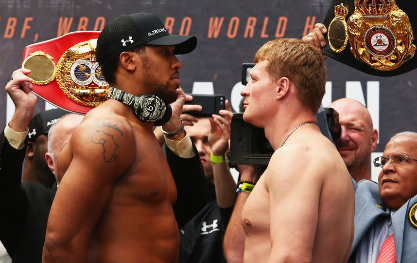 Александр Поветкин и Энтони Джошуа проведут бой на "Уэмбли". Фото Getty