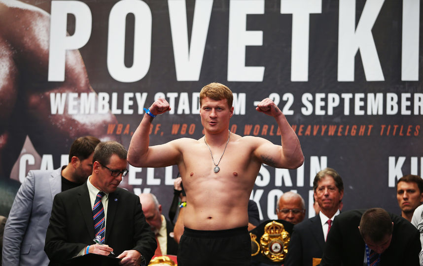 Александр Поветкин на взвешивании. Фото Getty