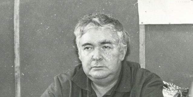 Александр Боровой в лаборатории. Чернобыль, 1991-й год.