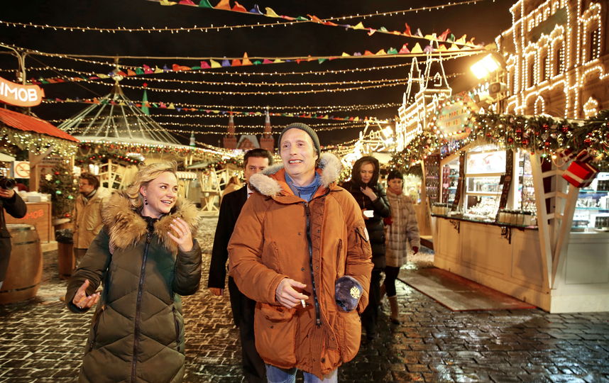 Мадс Миккельсон на Красной площади. Фото предоставлено пиар- агентством "Сарафан"