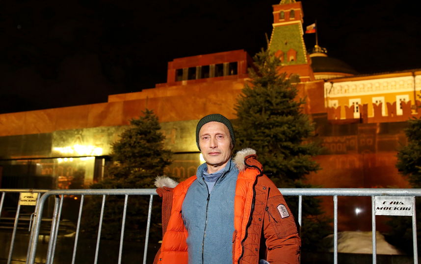 Мадс Миккельсон на Красной площади. Фото предоставлено пиар- агентством "Сарафан"