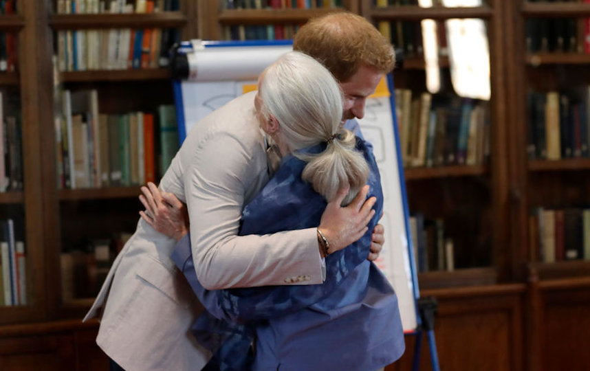 Принц Гарри и Джейн Гудолл. Фото Getty