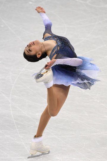 Евгений Медведева откатала короткую программу в командном турнире с мировым рекордом. Фото AFP