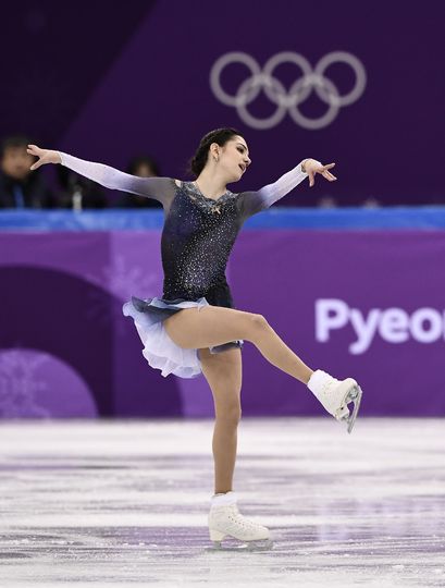 Евгений Медведева откатала короткую программу в командном турнире с мировым рекордом. Фото AFP