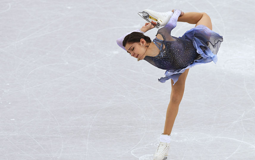 Евгений Медведева откатала короткую программу в командном турнире с мировым рекордом. Фото AFP