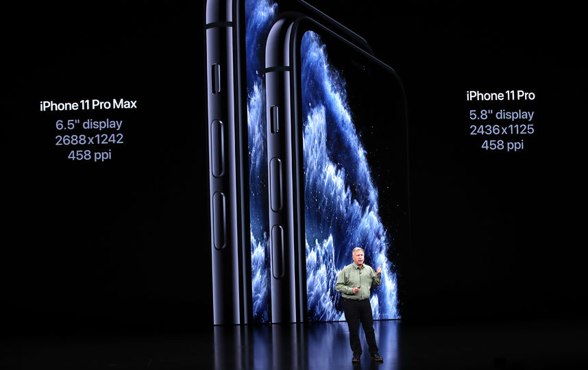 iPhone 11 Pro и iPhone 11 Pro Max также были представлены на презентации в театре Стива Джобса. Фото AFP