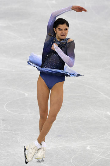 Евгений Медведева откатала короткую программу в командном турнире с мировым рекордом. Фото AFP