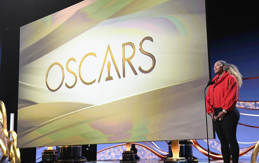 Серена Уильямс на репетиции перед "Оскаром". Фото AFP