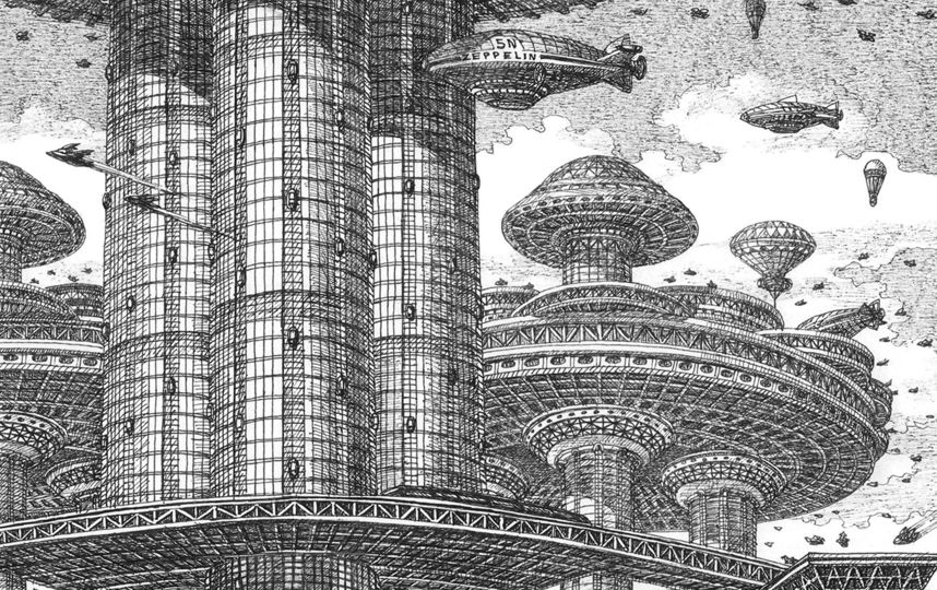 По многокилометровым зданиям будут курсировать внешние и внутренние скоростные лифты-челноки. Фото Артур Скижали-Вейс