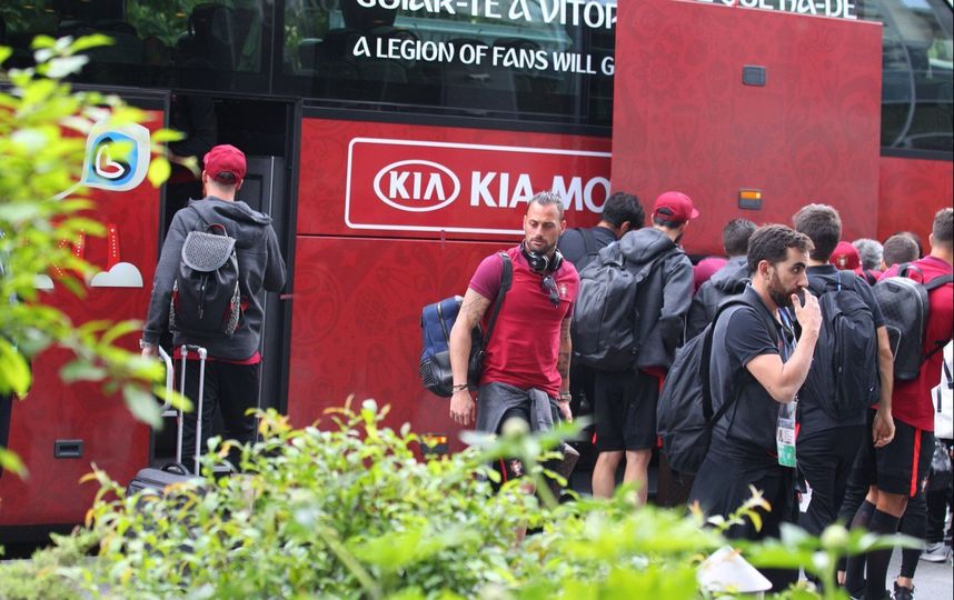 Сборная Португалии по футболу прибыла в Москву. Фото Василий Кузьмичёнок