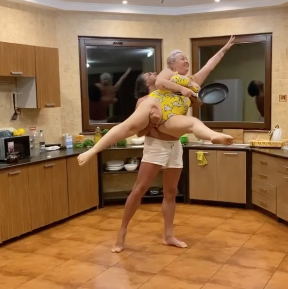 Контридзе и Цискаридзе. Фото скриншот https://www.instagram.com/teonakontridze/