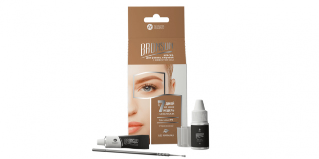 Набор для домашнего окрашивания бровей и ресниц Innovator Cosmetics Bronsun (370 руб.).
