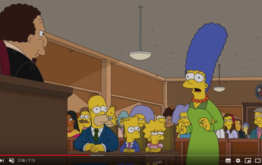 Мардж Симпсон. Фото скриншот https://www.youtube.com/watch?v=cUdSuEyLnWE