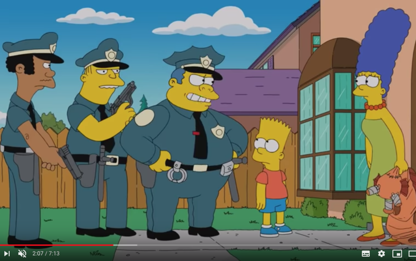 Мардж Симпсон (крайняя справа). Фото скриншот https://www.youtube.com/watch?v=cUdSuEyLnWE