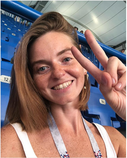 Фанатка на матче Уругвай - Саудовская Аравия в Ростове. Фото Instagram iamannpan