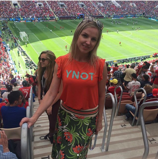 Фанатка на матче Марокко - Португалия в "Лужниках". Фото Instagram dolcezza_italy