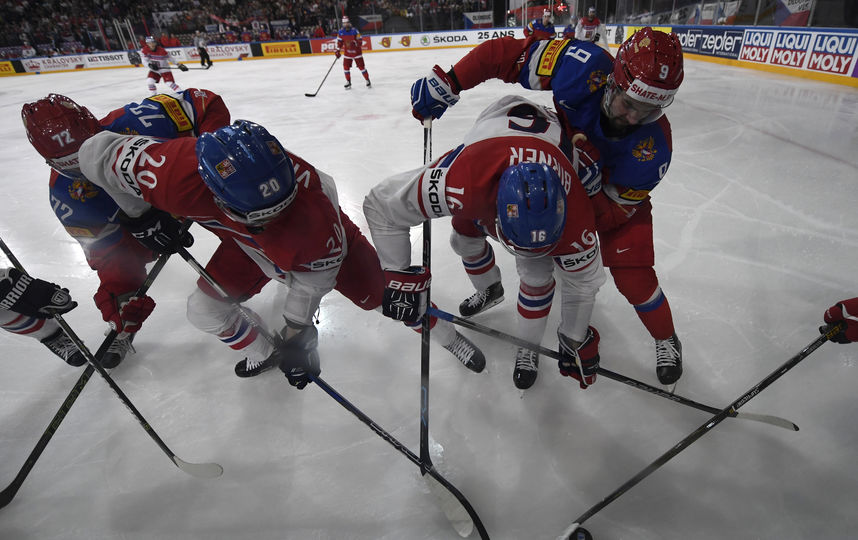 Матч Россия-Чехия. Фото AFP