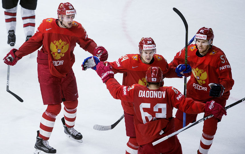 Россияне уступили канадцам и вылетели с чемпионата мира по хоккею. Фото AFP