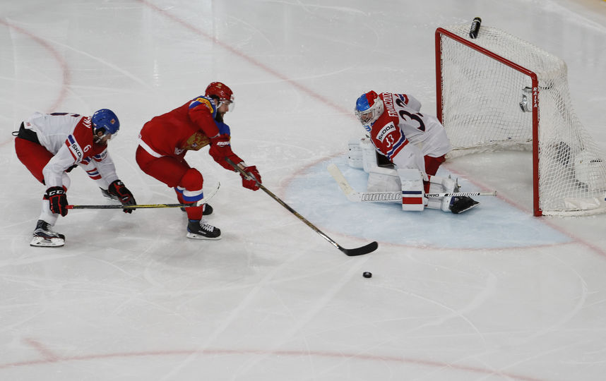 Матч Россия-Чехия. Фото AFP