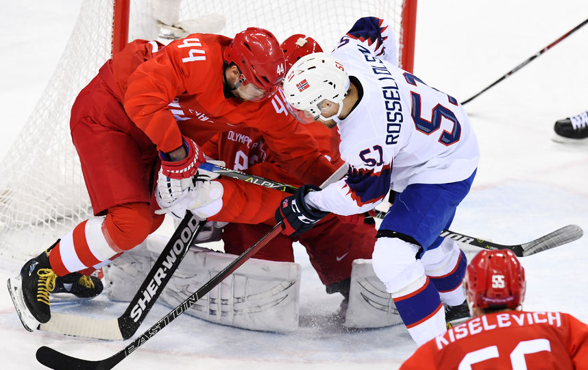 Сборная России по хоккею переиграла норвежцев. Фото AFP