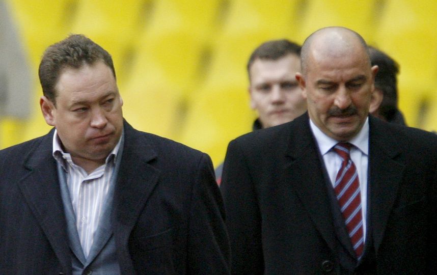 Станислав Черчесов и Леонид Слуцкий. Фото Getty
