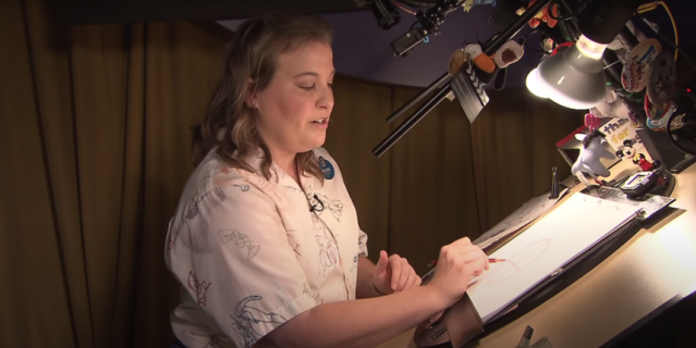 Художник Хизер Ворли показывает, как рисовать персонажа.