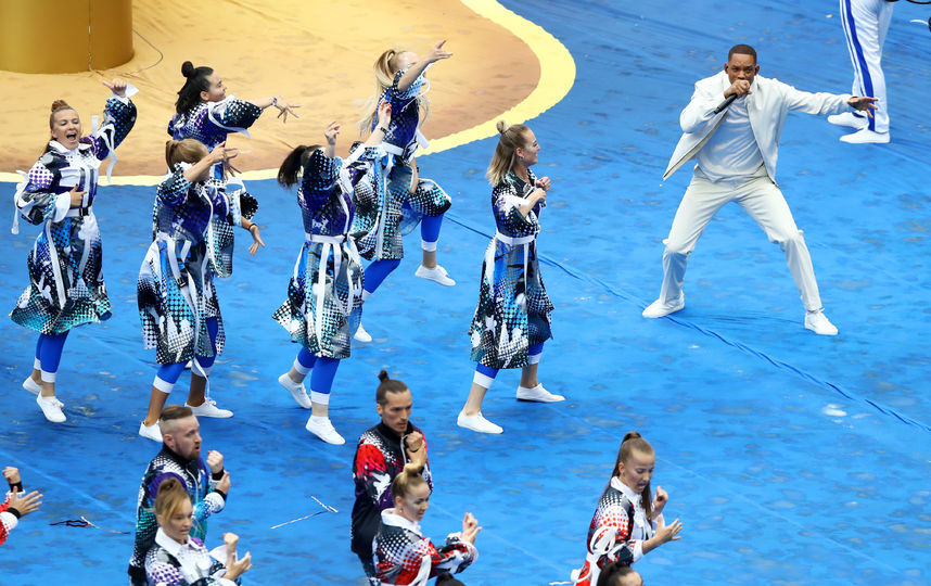 Уилл Смитт на церемонии закрытия чемпионата мира-2018 в "Лужниках". Фото Getty