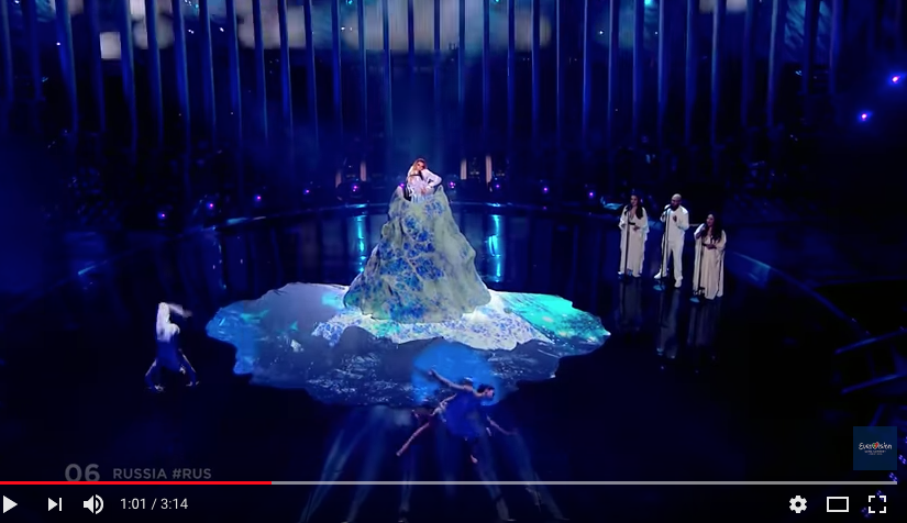 Юлия Самойлова на Евровидении-2018. Фото скриншот https://www.youtube.com/watch?time_continue=19&v=KujGHwyfMWM