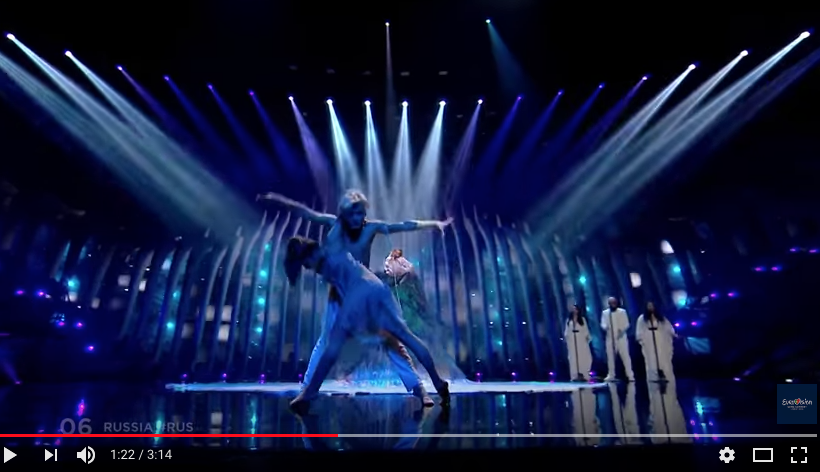 Номер Юлии Самойловой на "Евровидении-2018". Фото скриншот https://www.youtube.com/watch?time_continue=19&v=KujGHwyfMWM