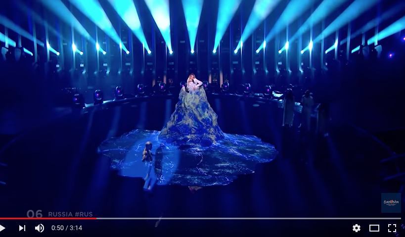Номер Юлии Самойловой на "Евровидении-2018". Фото скриншот https://www.youtube.com/watch?time_continue=19&v=KujGHwyfMWM