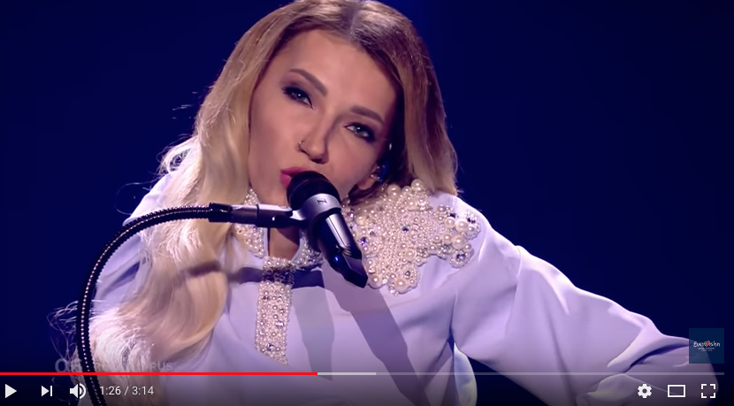 Юлия Самойлова на Евровидении-2018. Фото скриншот https://www.youtube.com/watch?time_continue=19&v=KujGHwyfMWM