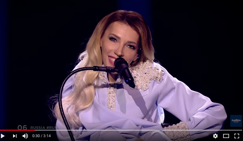 Юлия Самойлова на Евровидении-2018. Фото скриншот https://www.youtube.com/watch?time_continue=19&v=KujGHwyfMWM