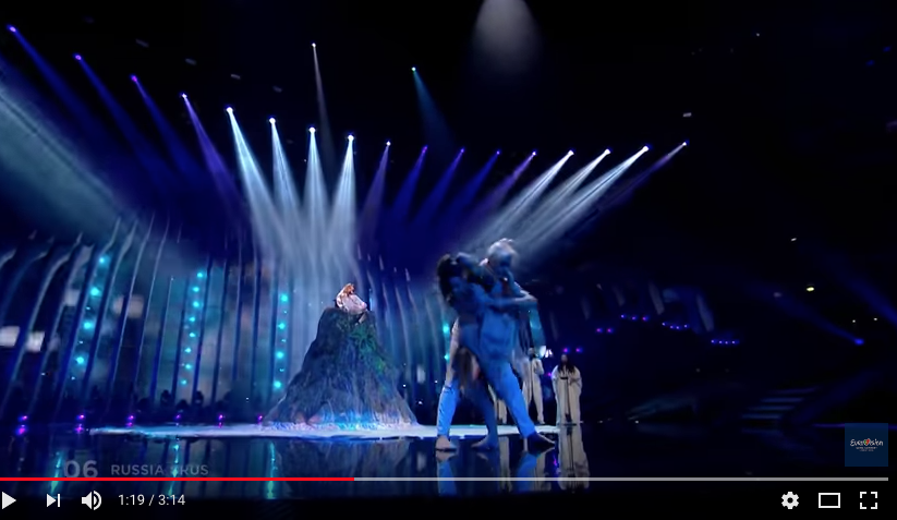 Номер Юлии Самойловой на "Евровидении-2018". Фото скриншот https://www.youtube.com/watch?time_continue=19&v=KujGHwyfMWM