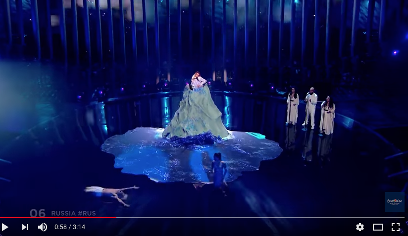 Номер Юлии Самойловой на "Евровидении-2018". Фото скриншот https://www.youtube.com/watch?time_continue=19&v=KujGHwyfMWM