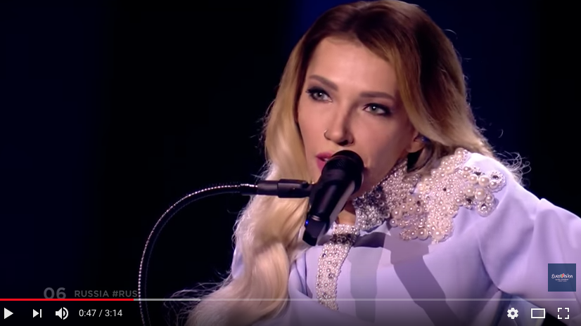 Юлия Самойлова на Евровидении-2018. Фото скриншот https://www.youtube.com/watch?time_continue=19&v=KujGHwyfMWM