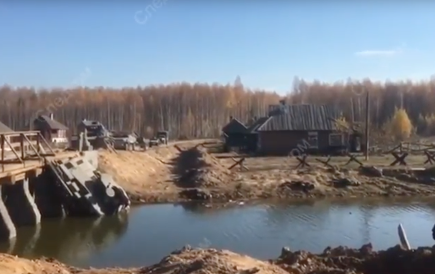 Фото с места гибели каскадёра. Фото Скриншот, Скриншот Youtube