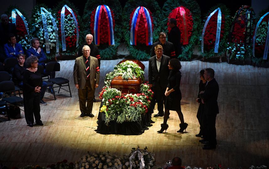 Церемония прощания с Дмитрием Хворостовским. Фото AFP