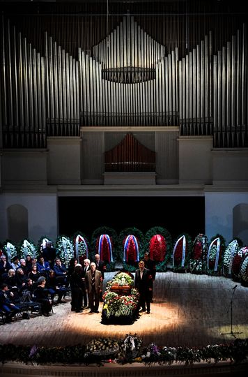 Церемония прощания с Дмитрием Хворостовским. Фото AFP