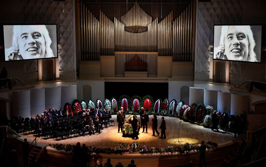 Церемония прощания с Дмитрием Хворостовским. Фото AFP